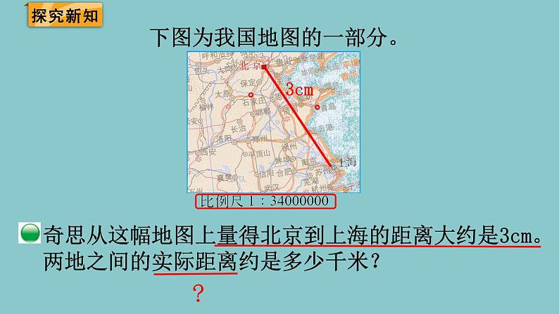 北师大版数学六年级下册2.5比例尺（2）课件03