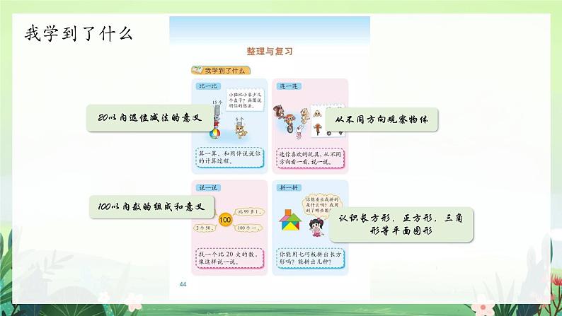 北师大版小学数学1下 整理与复习 课件03