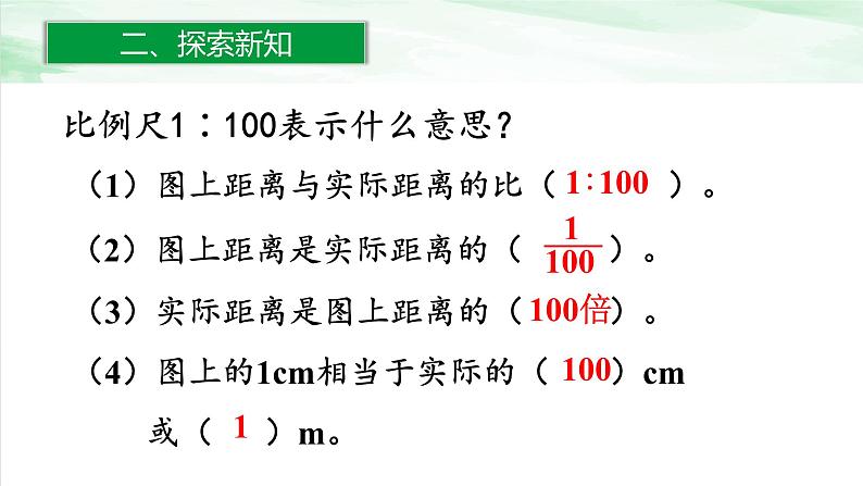 人教版小学数学六年级下册第四单元3.1认识比例尺（1）课件04