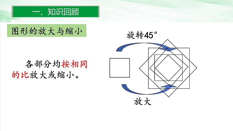 人教版小学数学六年级下册第六单元2.5图形的运动练习十九课件第7页