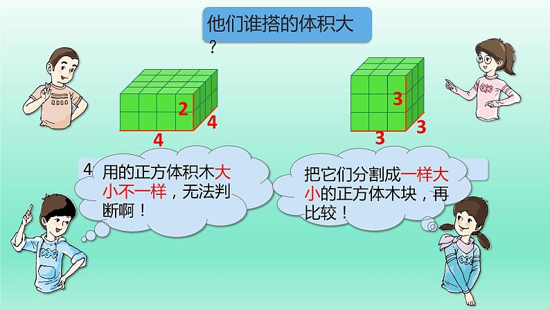 立方厘米、立方分米、立方米①（课件）-五年级下册数学沪教版04