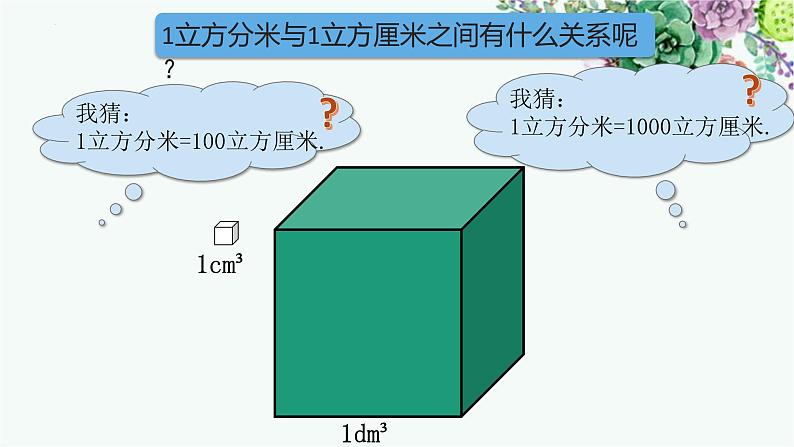 立方厘米、立方分米、立方米②（课件）-五年级下册数学沪教版07