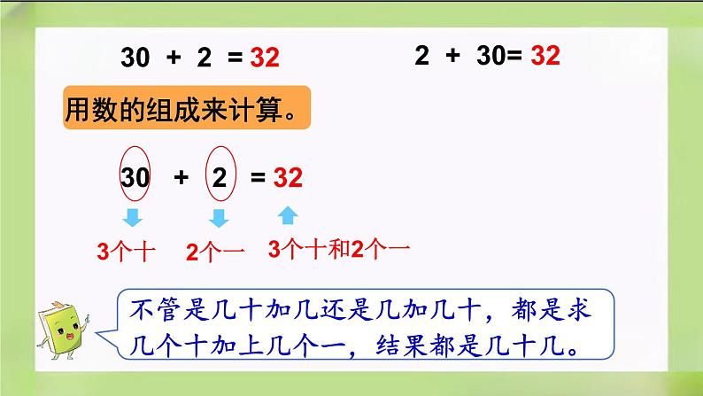 人教版数学一下4.11《  整十数加一位数及相应的减法》课件第6页