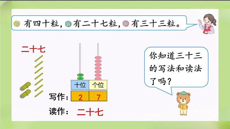 人教版数学一下4.3《读数、写数》课件第6页