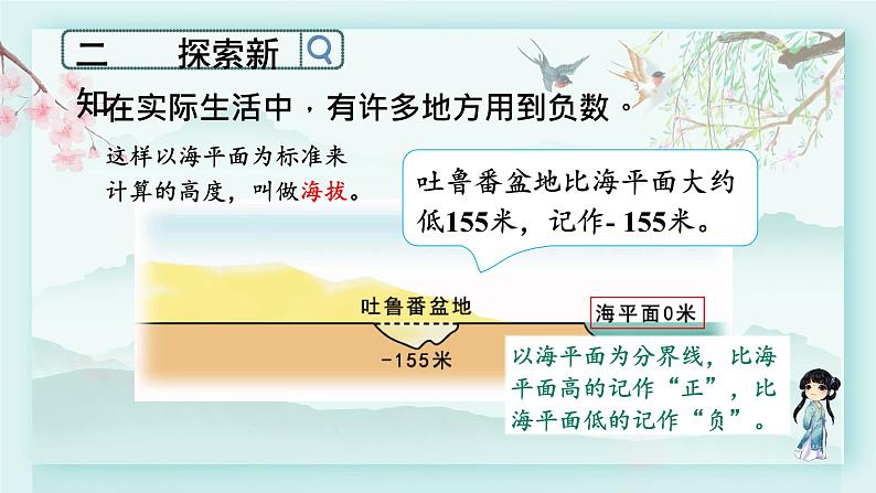 冀教版六年级数学下册教学课件 第一单元 生活中的负数 第三课时 用正、负数表示意义相反的量第4页