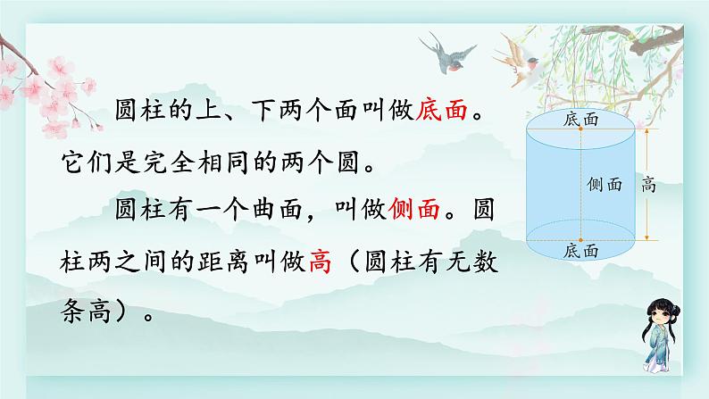 冀教版六年级数学下册教学课件 第四单元 圆柱和圆锥 第一课时 圆柱和圆柱的侧面积第8页