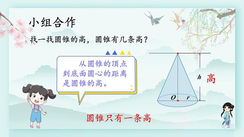 冀教版六年级数学下册教学课件 第四单元 圆柱和圆锥 第一课时 圆锥和圆锥的体积公式第7页