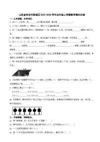 山东省枣庄市薛城区2023-2024学年五年级上学期数学期末试卷