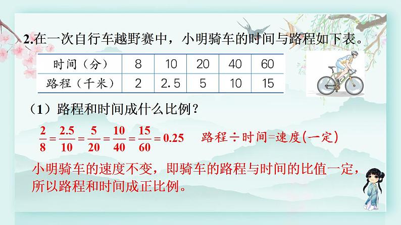 冀教版六年级数学下册教学课件 第三单元 正比例 反比例 整理与复习07