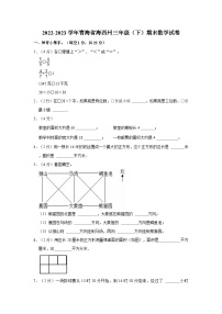 青海省海西蒙古族藏族自治州2022-2023学年三年级下学期期末数学试卷