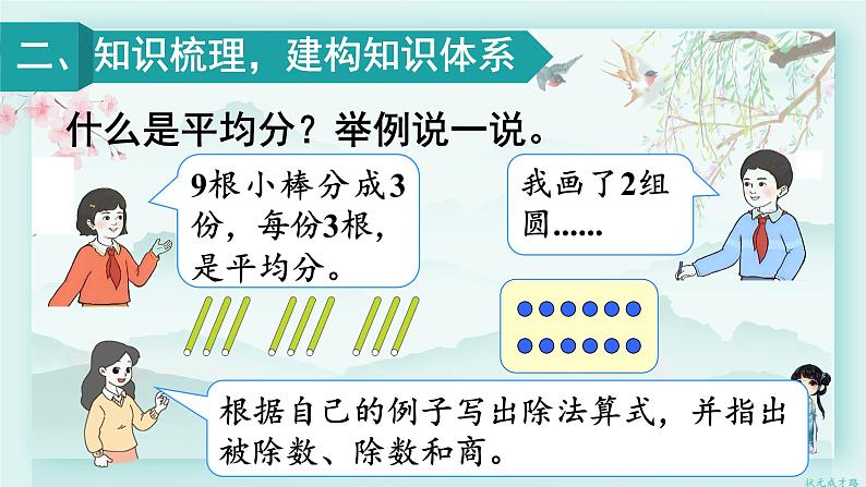 人教版二年级数学下册 第二单元 表内除法（二）  整理和复习(教学课件)第3页