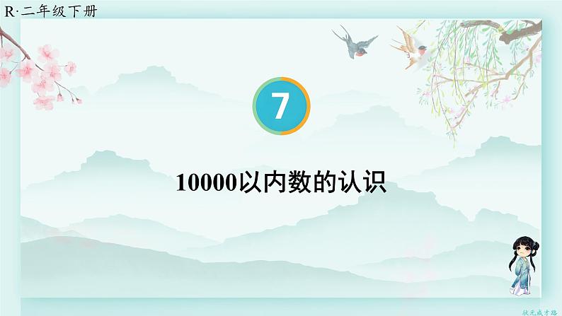 人教版二年级数学下册 第七单元 万以内数的认识     第四课时 10000以内数的认识(教学课件)第1页