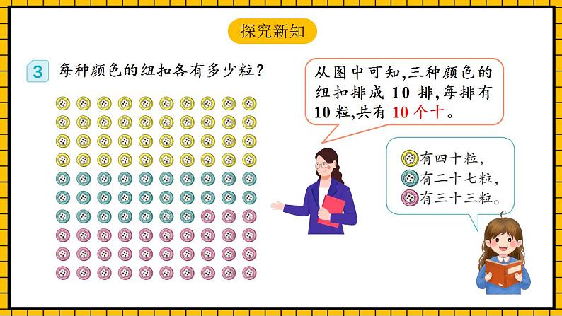 【新课标】人教版数学一年级下册 4.2《100以内数的读写》课件+教案+分层练习06