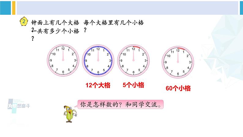 苏教版二年级数学下册2 时、分、秒 第1课时 认识时、分（课件）04