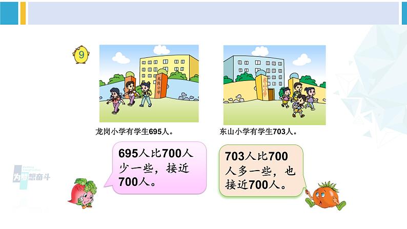 苏教版二年级数学下册4 认识万以内的数 第9课时 简单的近似数（课件）03