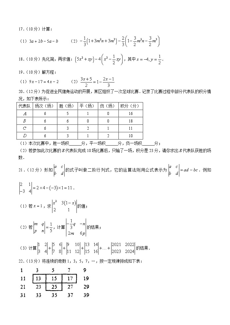 山东省淄博市周村区2023-2024学年六年级上学期期末数学试题03
