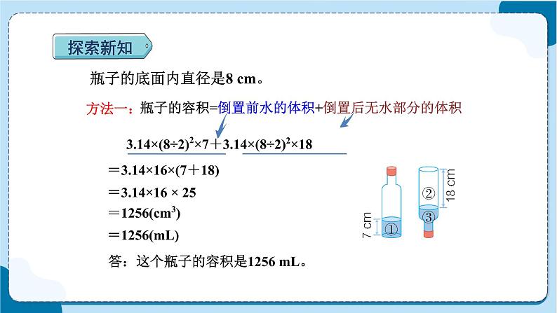 人教版数学六下 3.5《不规则容器容积的计算方法》课件+教案（含练习+反思）06