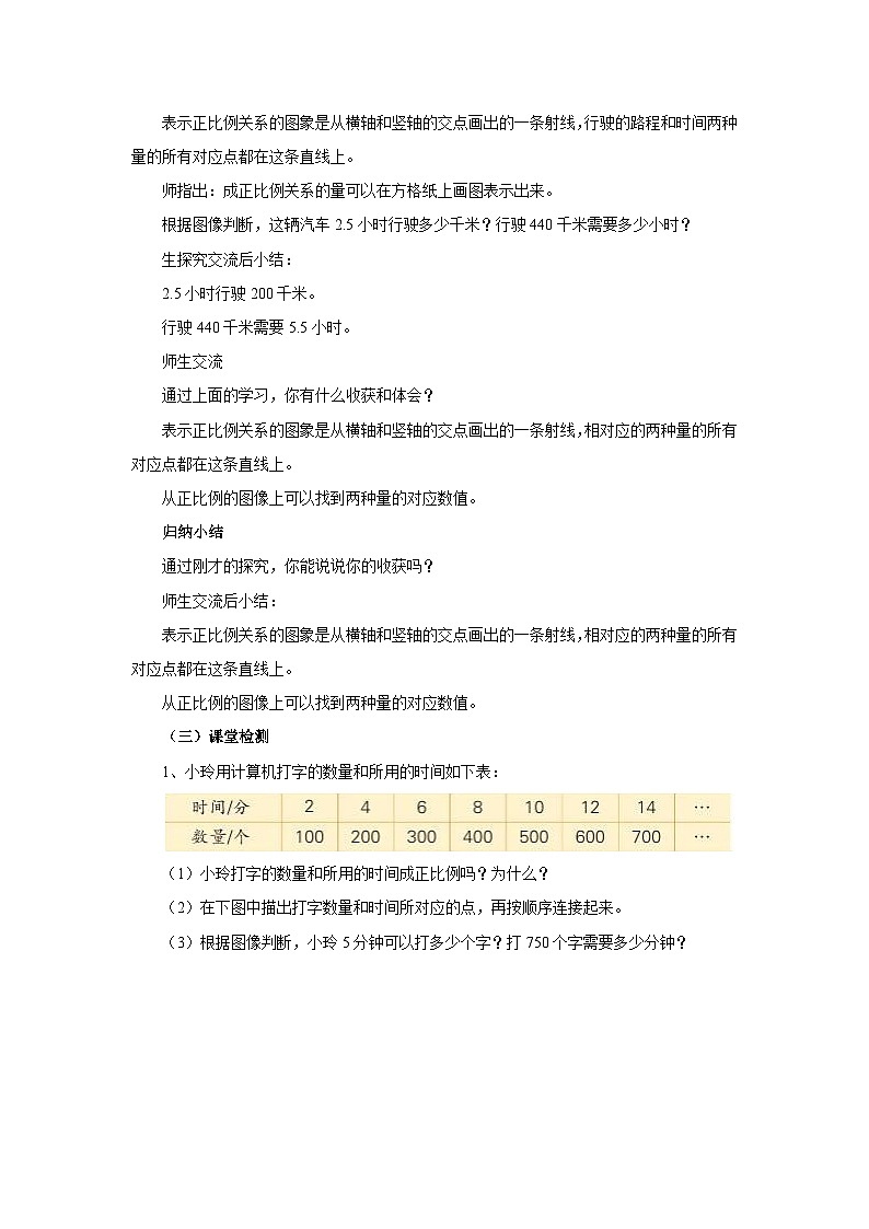 【核心素养】苏教版数学六年级下册-6.2 正比例图像（教学课件+教学设计）02