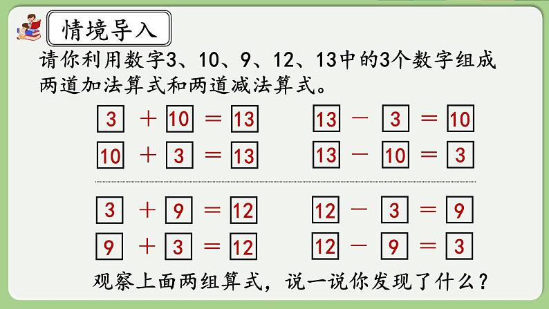 人教版数学四年级下册 1.1《加、减法的意义和各部分之间的关系》课件+教案+练习02