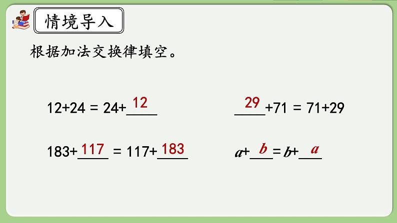 人教版数学四年级下册 3.6《乘法交换律》课件+教案+练习02