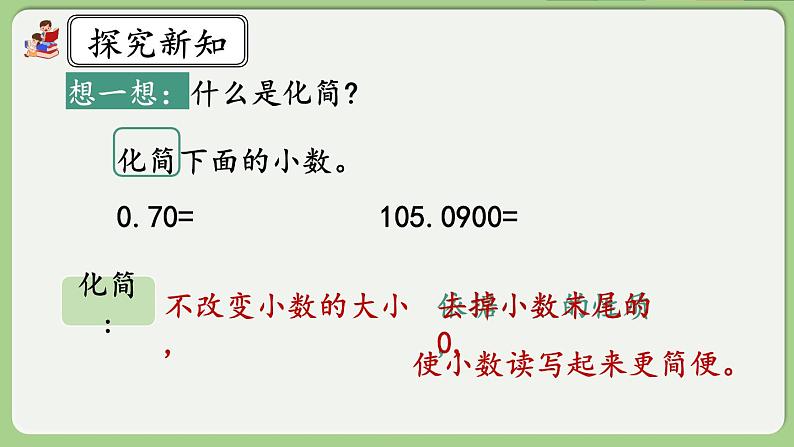 人教版数学四年级下册 4.2.2《化简、改写小数》课件+教案+练习03