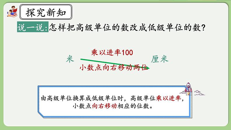 人教版数学四年级下册 4.4.2《高级单位的数改写成低级单位的数》课件+教案+练习06