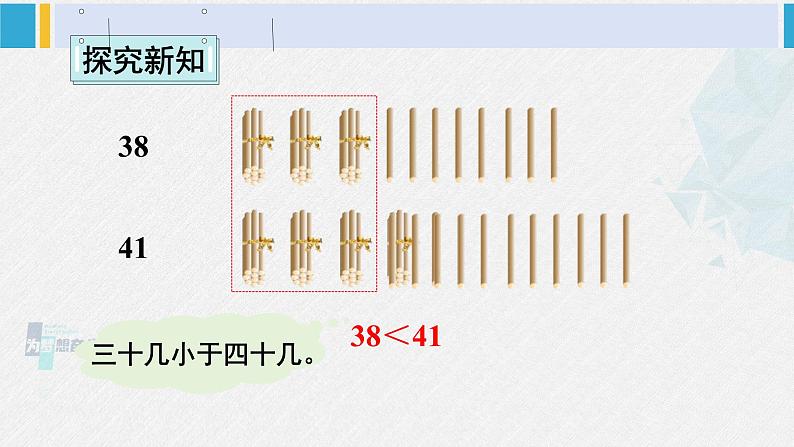 西师大版一年级数学下册精品课件 一 100以内数的认识第2课时 数的顺序 大小比较（2） (课件)03