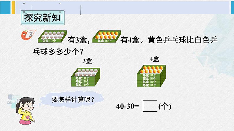 西师大版一年级数学下册精品课件 四 100以内的加法和减法（一） 第2课时 整十数加、减整十数的口算（2） (课件)第3页