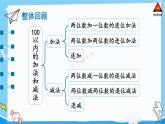 西师大版一年级数学下册精品课件 七 100以内的加法和减法（二）  整理与复习 (课件)