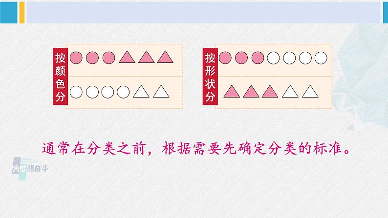 西师大版一年级数学下册精品课件 八 分类与整理    第1课时 图形的分类 (课件)07