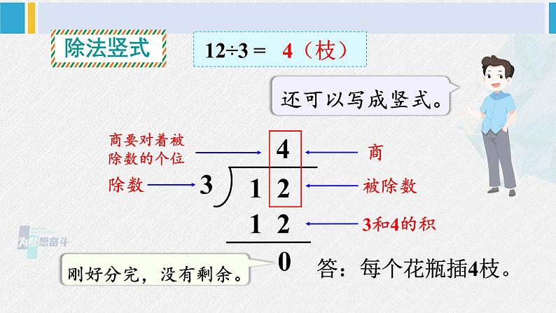 西南师大版二年级数学下册五 有余数的除法1.表内除法的竖式计算 (课件)第6页