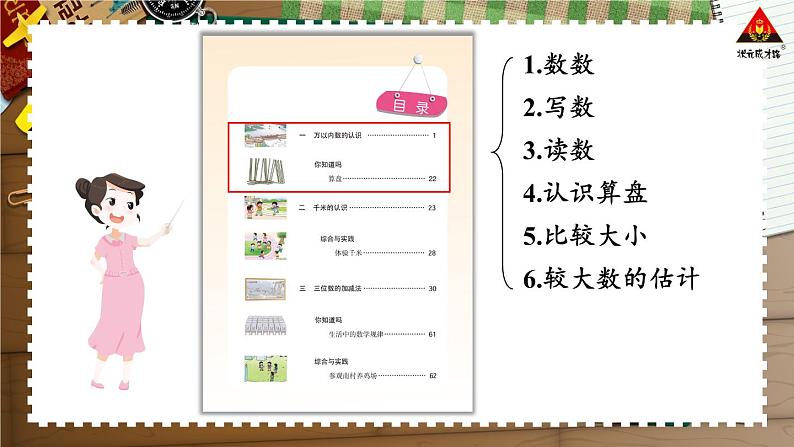 西南师大版二年级数学下册 八 总复习      1.万以内数的认识及三位数加减法 (课件)第2页