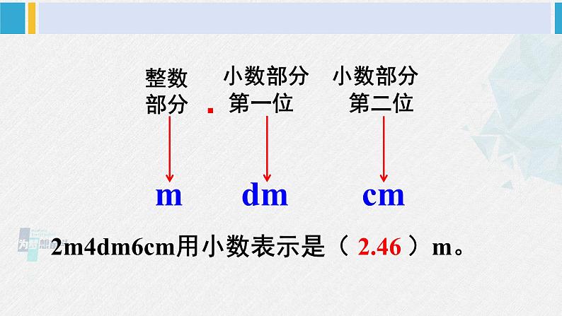 西南师大版三年级数学下册 5 小数的初步认识          第2课时 小数的意义 (课件)第4页