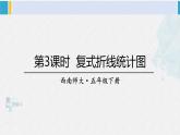 西南师大版五年级数学下册 6 折线统计图 第3课时 复式折线统计图 (课件)