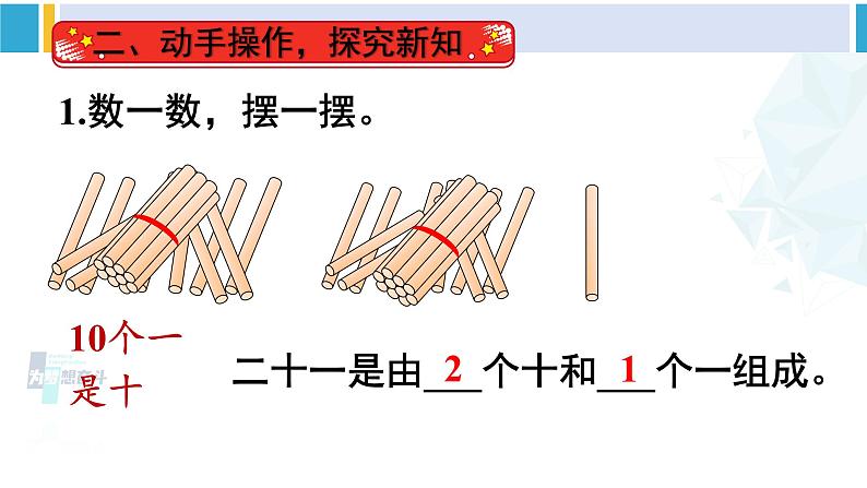 人教版一年级下册数学下册 4 100以内数的认识  第1课时 数数 数的组成（课件）03