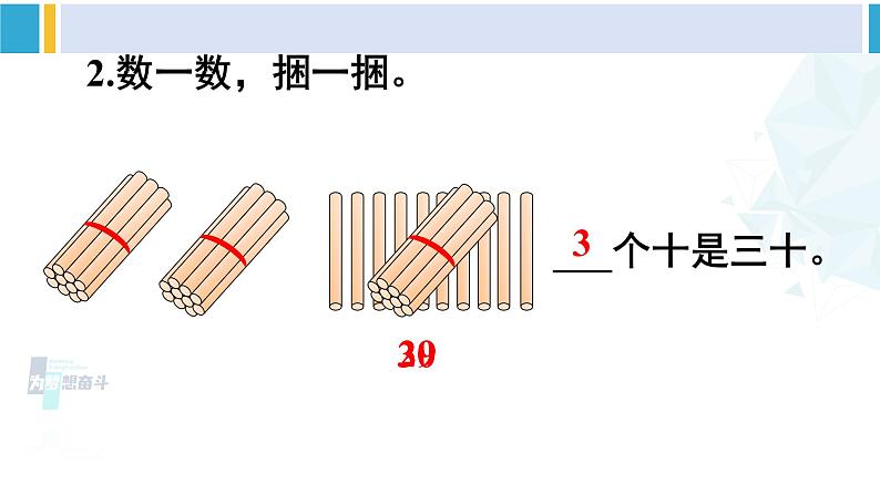 人教版一年级下册数学下册 4 100以内数的认识  第1课时 数数 数的组成（课件）04