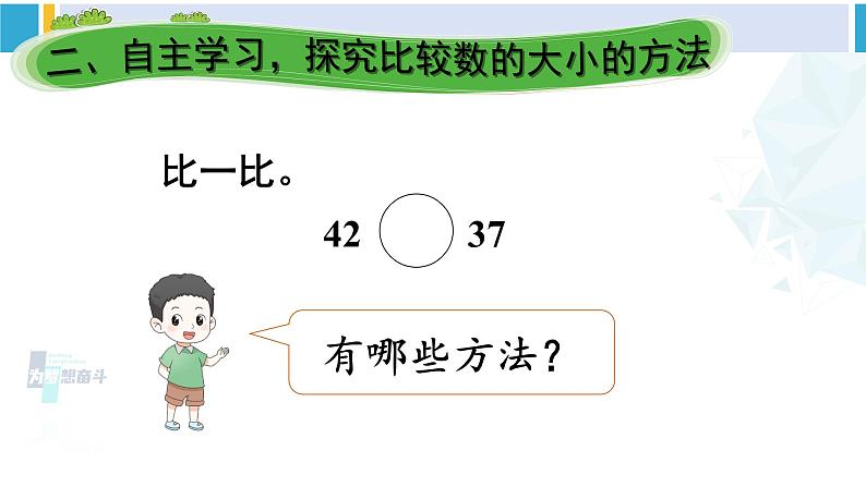 人教版一年级下册数学下册 4 100以内数的认识  第4课时 比较大小（1）（课件）第3页