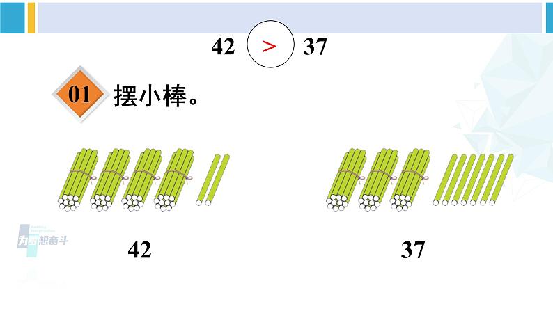 人教版一年级下册数学下册 4 100以内数的认识  第4课时 比较大小（1）（课件）第4页