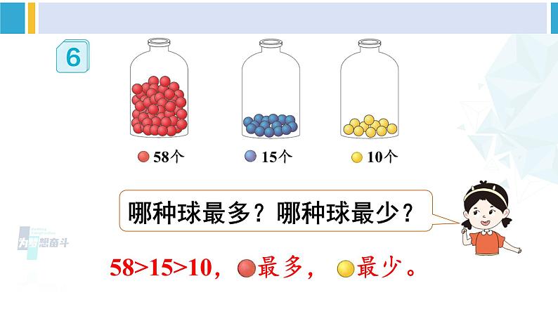 人教版一年级下册数学下册 4 100以内数的认识  第5课时 比较大小（2）（课件）07