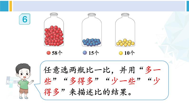 人教版一年级下册数学下册 4 100以内数的认识  第5课时 比较大小（2）（课件）08