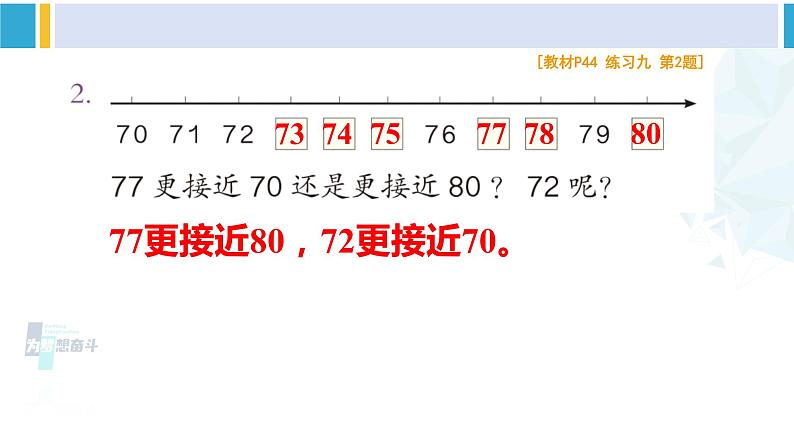 人教版一年级下册数学下册 4 100以内数的认识  练习九（课件）03