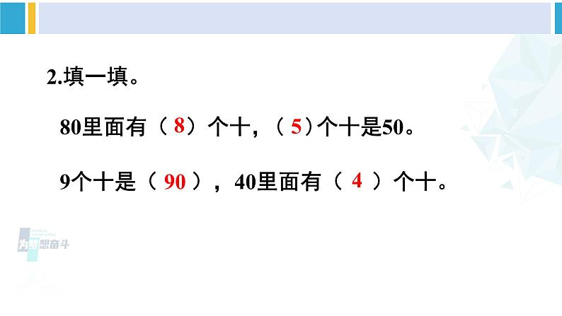 人教版一年级下册数学下册 6 100以内的加法和减法（一）   1.整十数加、减整十数（课件）第3页