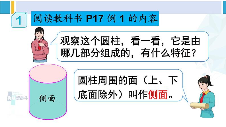 人教版六年级下册数学下册 3 圆柱与圆锥 第1课时 圆柱的认识（1）（课件）第6页