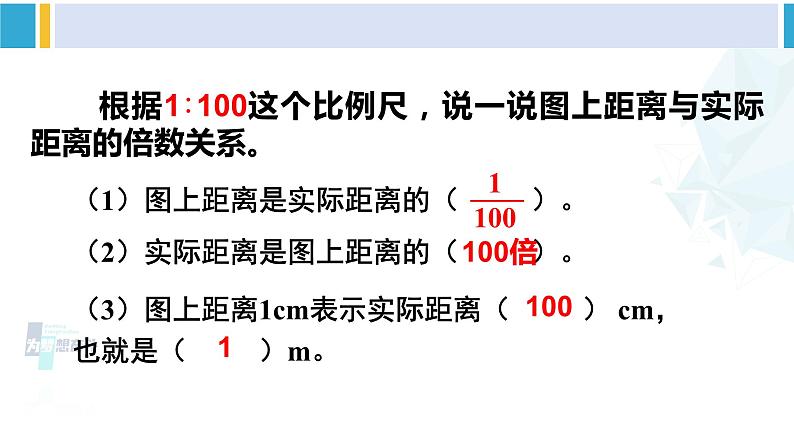 人教版六年级下册数学下册 4 比例  第1课时 比例尺（1）（课件）06