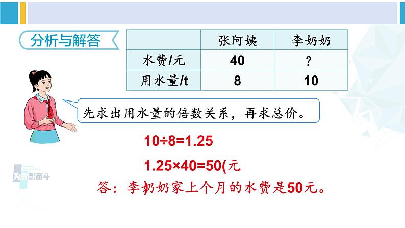 人教版六年级下册数学下册 4 比例  第5课时 用比例解决问题（1）（课件）第7页