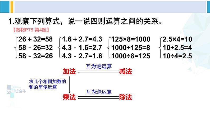 人教版六年级下册数学下册 6 整理和复习  第3课时 数的运算（1）（课件）第5页