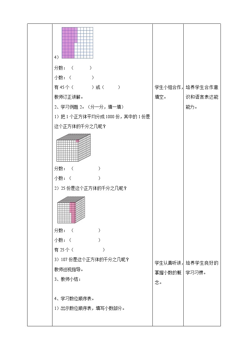四下第五单元第一课时小数的意义（教学设计）03