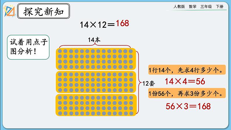 人教版数学三年级下册 4.2.1《两位数乘两位数（不进位）的笔算方法》课件+教案04