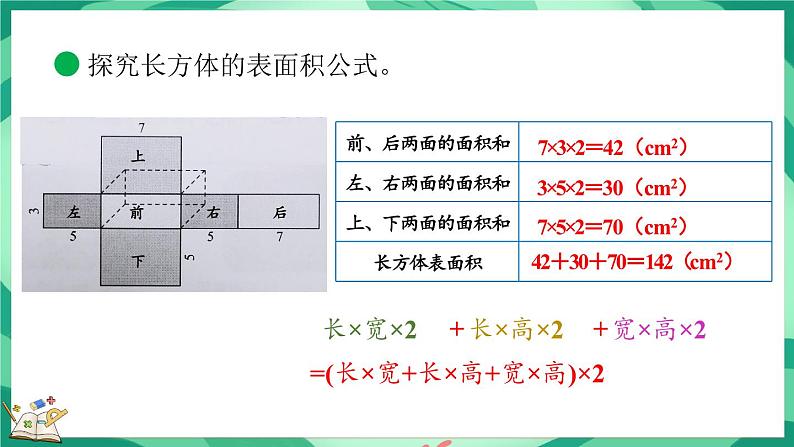 2.4 长方体的表面积（课件）-2023-2024学年五年级下册数学北师大版第7页