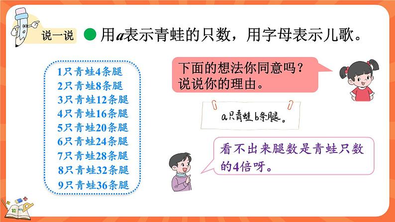 5.1 字母表示数（1）（课件）-2023-2024学年四年级下册数学北师大版05